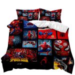 Avengers / Spiderman 3D Printed King Bed Duvet Cover Set