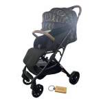 Smte-travel System Baby Stroller Jogger Pram With Smte Keychain Black With Gold