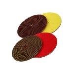 Diamond Triple Head Handheld Diamond Resin Polishing Pads 100 Mm
