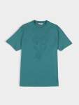 3D Embossed Bear 260G Tee Shirt - Aqua Teal - Aqua Teal XXL
