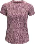 Women's Ua Speed Stride Printed Short Sleeve - Ash Plum LG