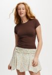 Cotton On All Day Crew Tee - Chocolate