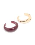 Goldair Gold & Dark Red Acrylic Bubble Wrist Cuffs 2-PACK