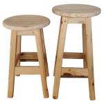Round Bar Chair 630H – Raw