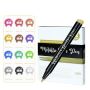 Metallic Paint Pens 12 Colors Soft Tip Art Markers