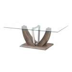 Smte Bateau Glass Coffee Table Nature With Keychain