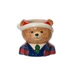 Planter Dolomite Bear 13.8X11.7X12.3CM - Green Tie