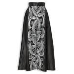 Black A-line Skirt & Doek