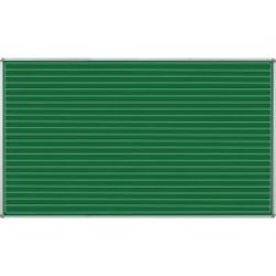 Educational Board Non-magnetic Chalkboard 2420 1220 - Lines - Centre Panel - Option C