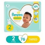Pampers Size 2 Premium Care 76 Nappies