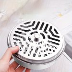 Stainless Steel Portable Mosquito Incense Burner Non-electric Air Circulation Incense Box For Home And Camping Instant Mosquito 