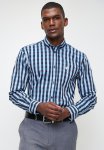 Polo Mens Easy Care Check Long Sleeve Shirt - Blue