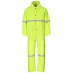 Light Duty Tornado Hi-viz Reflective Rubberised Rainsuit Yellow