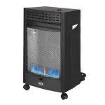 Alva Blue Flame Convection Rollabout Gas Heater Black