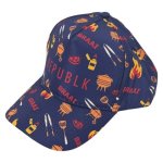 Republk Braai Printed Cap Navy HEIGHT:15CM