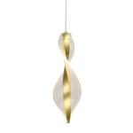 Dragonfly LED Acrylic Pendant - Satin Gold
