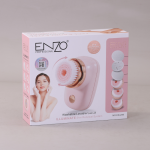 Enzo EN-209 6-IN-1 Facial Cleansing Brush Abs Electric Facial Cleansing Brush Deep Cleansing Exfoliation Massage - Pink