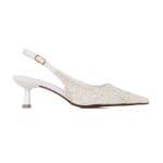 Hazel Mid Stiletto Pump -off White