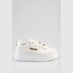 Sissy Boy Woven Platform Sneaker Wht
