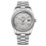 Cadisen 8185 "day-date" - 40MM Miyota 8285 Silver Meteorite
