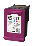 HP 651 Tri Colour Ink Cartridge - Ia 55-C2P11AE