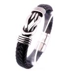 Men's "immovable" Leather Bracelet - 21CM