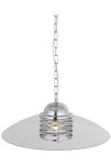 Pendant Polished Chrome With Smoky Glass