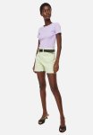 Fitted Ribbed Top - Light Purple