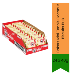 Bakers MINI Tennis Coconut Biscuits Bulk 24X40G - 40G