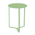 Paul Side Table - Green Air Semi Matt