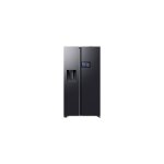 Samsung Bespoke 594L Ai Side By Side Fridge - 9 Ai Home Screen- Plumbed - Black