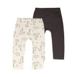 2 Pack Wild Animal Printed Cotton Stretch Legging