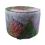 Pink Proteas Ottoman