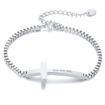 Grace Personalized Stainless Steel Bracelet Adjustable Size 16-21CM Ready In 3 Days
