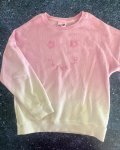 Cotton On Pink And White Fade In Twinning Sweater 8Y