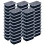 50 Piece Lunch Boxes Bpa Free Reusablemeal Prep Food Storage Container Plastic