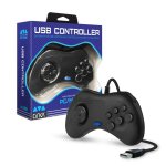 Cirka Saturn - Style USB Controller For PC - Mac - Black