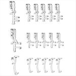 Hidden Channel Valance Clips 1-7 8INCH Clear Plastic Blinds Clips