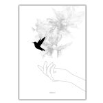 Hand & Bird Art Print
