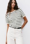 Fine-knit Jumper - Cream Striped