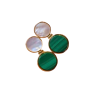 Natural Malachite Earrings Elegant And Simple Women's Earrings