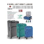 61CM Melange jaq Trolley Bag L265B-BLUE Each
