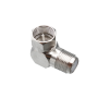 90 Degree Right Angle F-male Adaptor Connector - 20 Pack