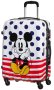 American Tourister Disney Legends 65CM Alfatwist Spinner Mickey Blue Dot