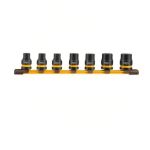Ingco - Impact Socket Set With Rail 1 2 Drive - 7 Pieces