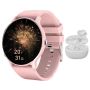 Everyday Smartwatch For Women 1.28 Amoled With Auto-pair Bluetooth Earbuds