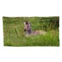 Zebra Left Large Fleece Blanket By Fanie Heymans