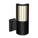 Vertix Slatted Up Or Down Glass LED Wall Light