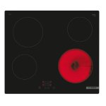 Bosch Series 4 Electric Ceramic Hob 60 Cm Black With Control Panel