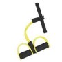 Black 4 Resistanc Elastic Pull Ropes Exerciser Rower Belly Resistance Band Home Gym Sport Training Elastic Bands For Fitness Equipment